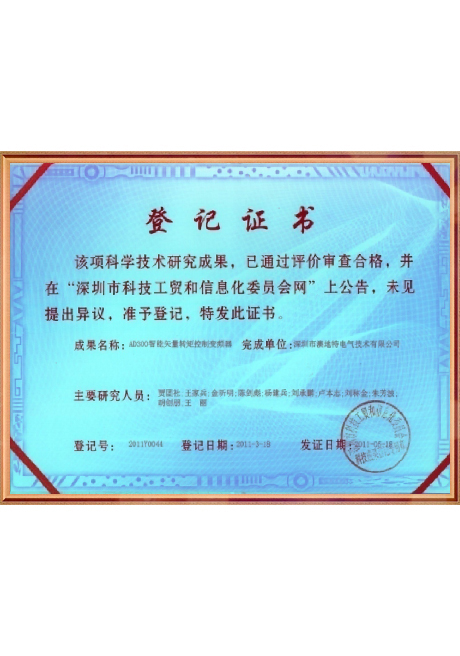 Certificate Of Honor